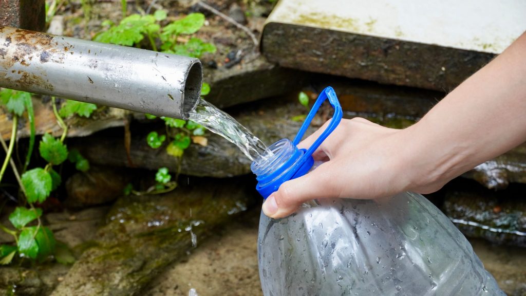 réutilisation des bouteilles enplastique